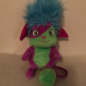 Spin Master Popples Yikes 8 inch Plush Purple & Green with Blue Hair 2015